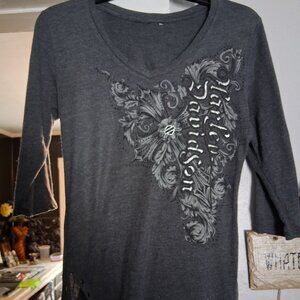 Genuine Harley Davidson t shirt Women's Small Tunic 3/4 Length Sleeve